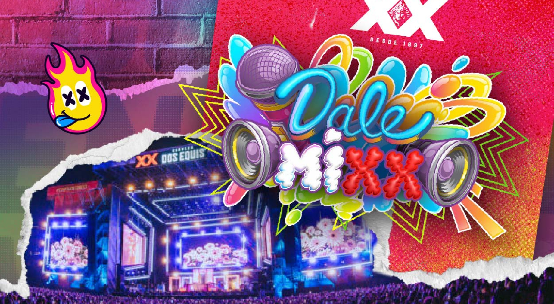 Cartel de Dale MIXX 2024 de Dos Equis 